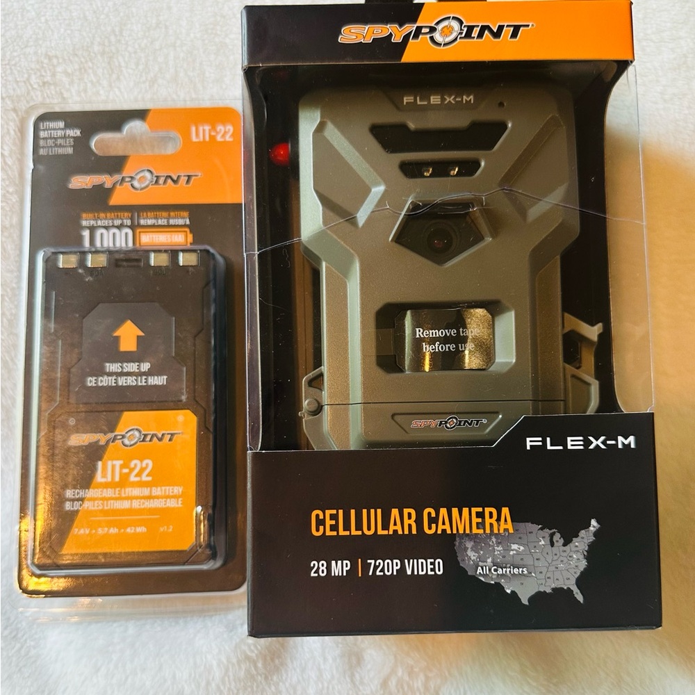 Spypoint FLEX-M - 28MP / 720p Video w/ Sound Cellular Trail Camera With Battery